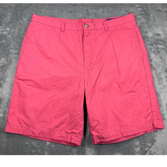 Vineyard Vines Other - Vineyard Vines Breaker Shorts Mens 38 Pink Cotton Chino Casual Preppy Summer 9in
